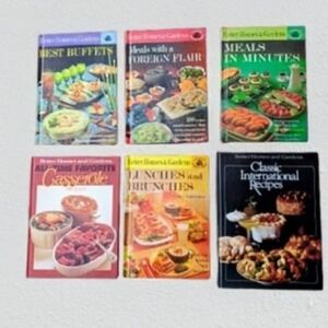Vintage Collection Of 6 Better Homes and Gardens Cookbook Set
